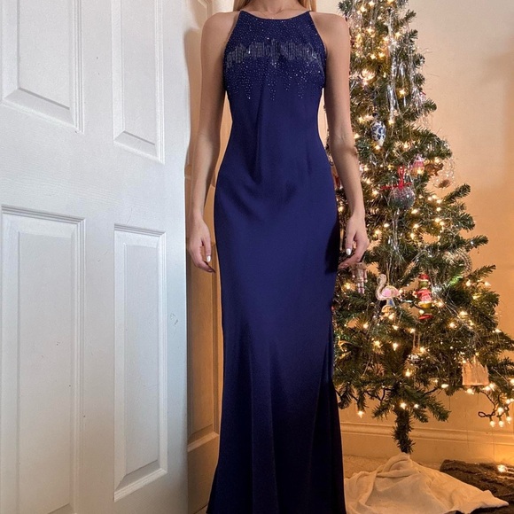 Dresses & Skirts - Vintage Navy maxi dress
